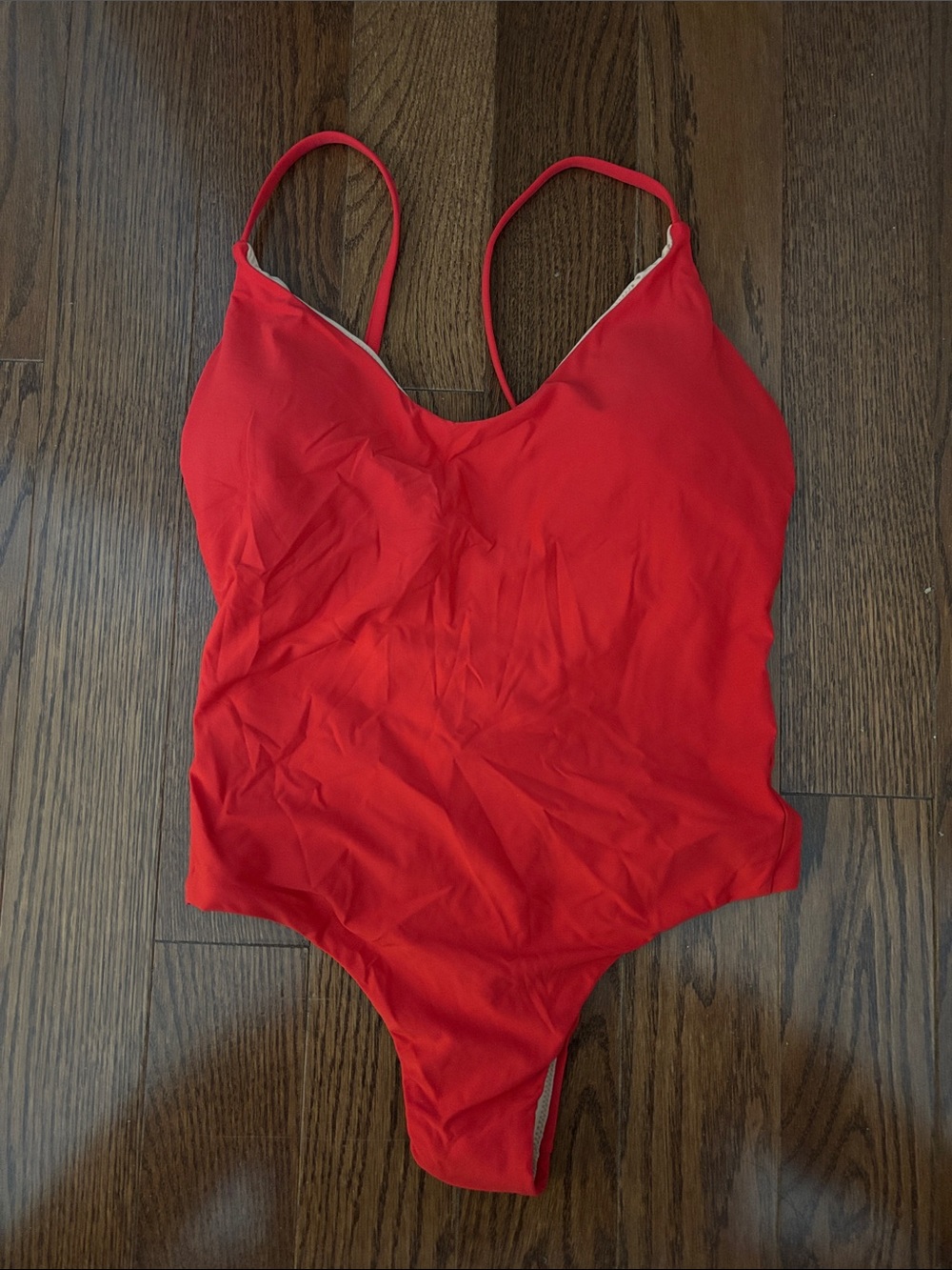 J. Crew One Piece Swimsuit Red